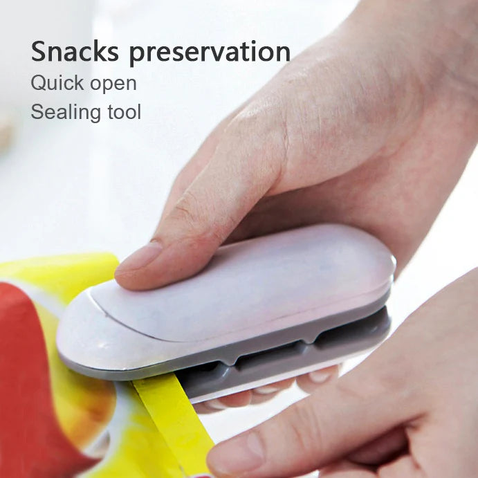 Mini Sealer Portable Heat Sealer Plastic Packaging Convenient Food Snacks Stickers And Seals